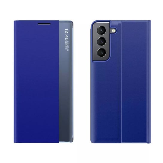 New Sleep Case pokrowiec etui z klapką z funkcją podstawki Samsung Galaxy S22 niebieski 4kom.pl