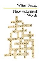 New Testament Words Barclay William