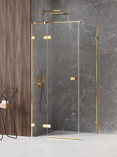 New Trendy Kabina prysznicowa lewa 100x110x200 AVEXA GOLD SHINE EXK-1676 Inna marka