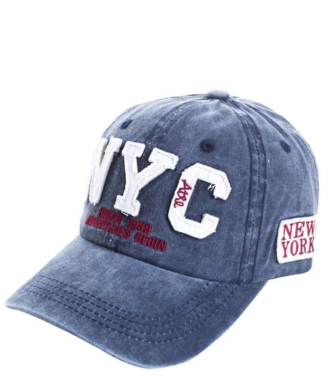 NEW YORK Bejsbolówka czapka daszek DESTROYED Agrafka