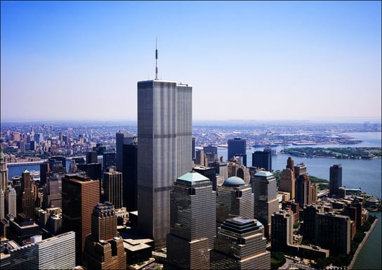 New York City with World Trade Center., Carol Highsmith - plakat 29,7x21 cm Galeria Plakatu