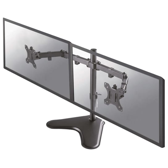 NewStar Obrotowy stojak biurkowy na 2 monitory 10-32", 4-40 cm, czarny NEWSTAR