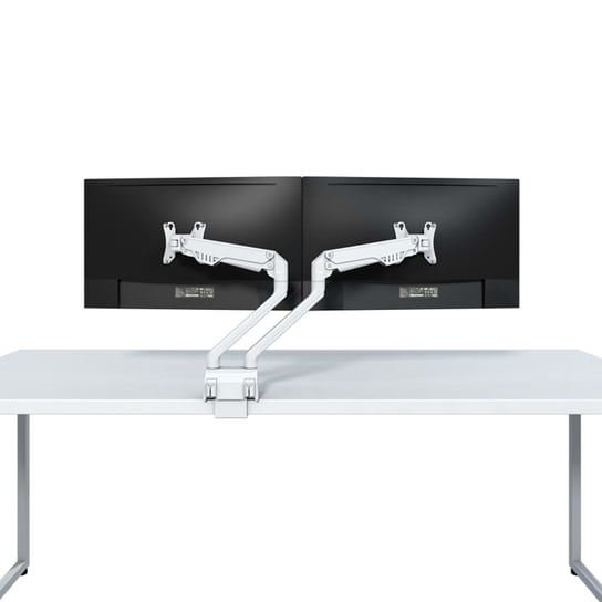 NewStar Ruchomy uchwyt biurkowy na 2 monitory 10-32", 47 cm, biały NEWSTAR