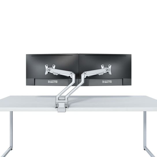NewStar Ruchomy uchwyt biurkowy na 2 monitory 10-32", 47 cm, srebrny NEWSTAR