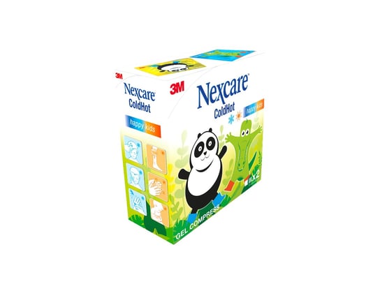 Nexcare ColdHot Happy Kids, okłady żelowe ciepło-zimne 11 x 12 cm, 2 szt. Nexcare