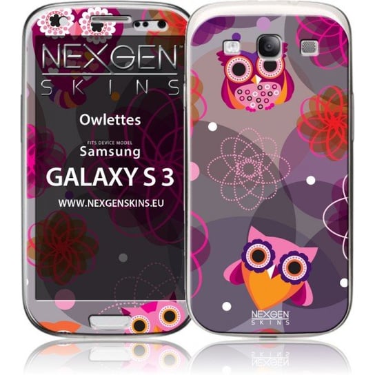 Nexgen Skins, Zestaw skórek na obudowę z efektem 3D, Etui, Samsung GALAXY S III, Owlettes 3D Nexgen Skins