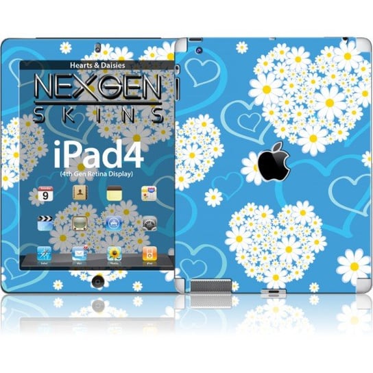 Nexgen Skins, Zestaw skórek na obudowę z efektem 3D, iPad 2, 3, 4, Hearts and Daisies 3D Ringke