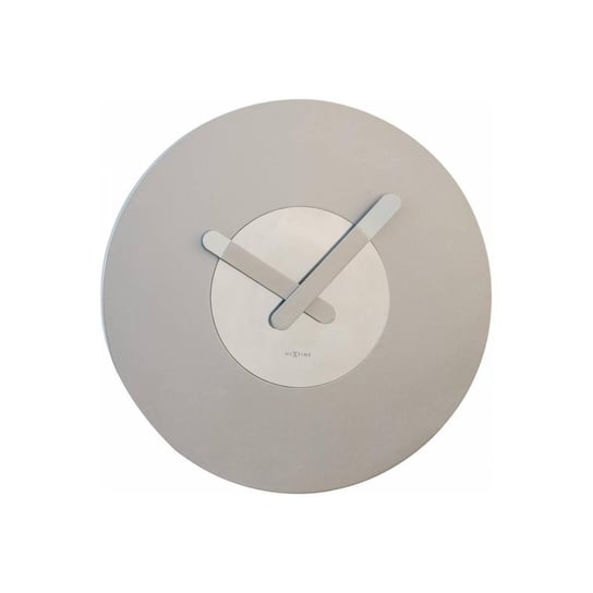 NEXTIME Zegar ścienny In Touch, srebrny, 39,5x3,7 cm Nextime