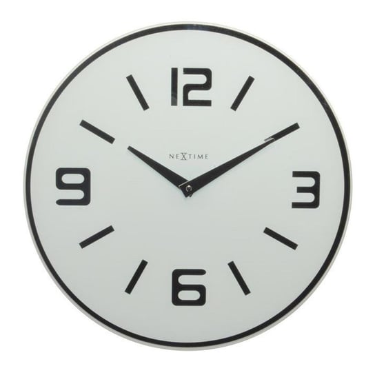 NEXTIME Zegar ścienny Shuwan, biały, 43x3,2 cm Nextime