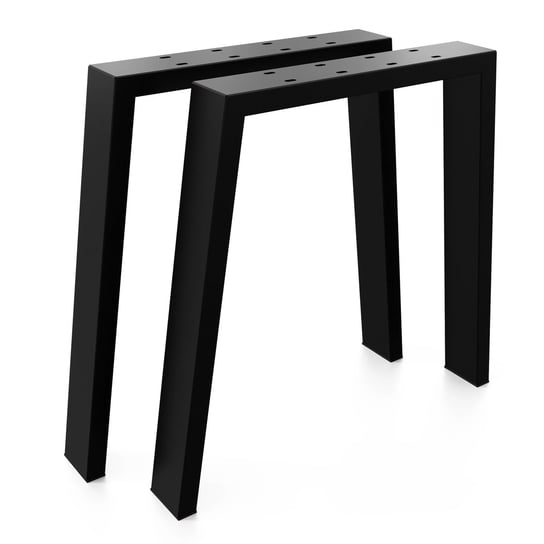 NG010UB 55/75x70 - Nogi do stołu biurka rama stelaż Loftowe stalowe w kształcie litery U – 2szt.  Czarny inna (Inny)