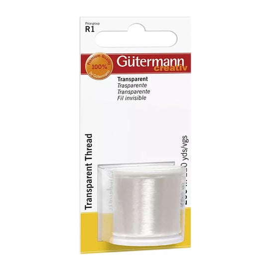 Nić transparentna, biała Gutermann (200 m) Gutermann