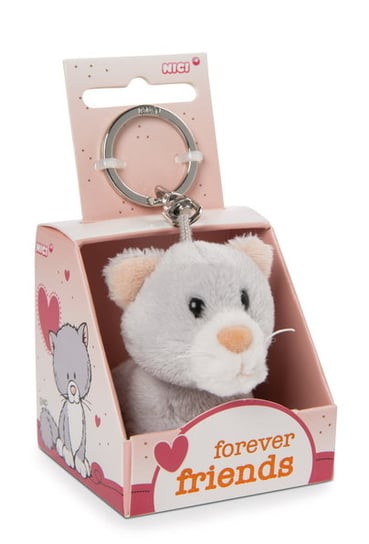 NICI,  48120 Brelok pluszowy na klucze Kot 6cm "forever friends" w pudełku prezentowym Nici