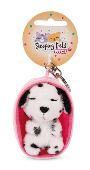 Nici, Brelok pluszowy Sleeping Pets pies 8 cm dalmatyńczyk 48833 Nici
