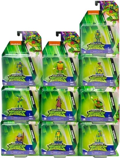 Nickelodion TMN Turtles stamps mix 1pack 6cm Inna marka