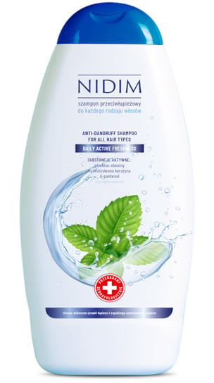 Nidim, Szampon Przeciwłupieżowy, Miętowy, 750ml Nidim