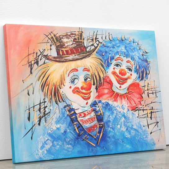 Nie takie straszne klauny - Malowanie po numerach 50x40 cm ArtOnly