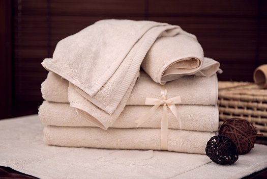 Niebarwione Niebielone Ręczniki 450 G/M2 Dla Alergika 50X100 Cm Odcień Ecru Hamur Home