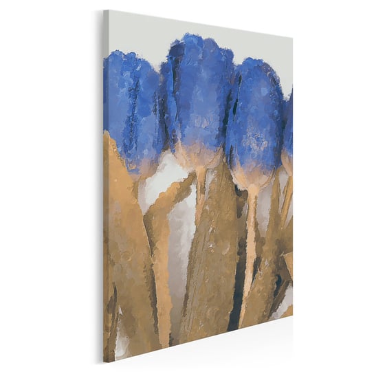 Niebiańskie tulipany - nowoczesny obraz na płótnie - 50x70 cm VAKU-DSGN Nowoczesne obrazy