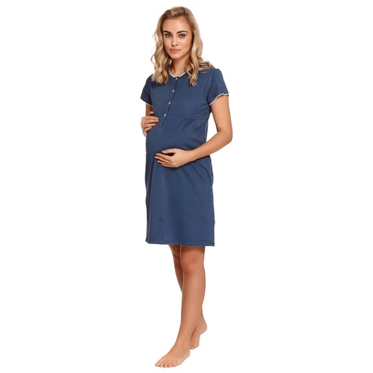 Niebieska koszula  dla kobiet w ciąży i mam karmiących Doctor Nap -S DKaren