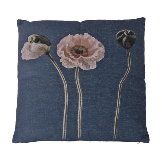 Niebieska poduszka z kwiatami Fem Duwen
