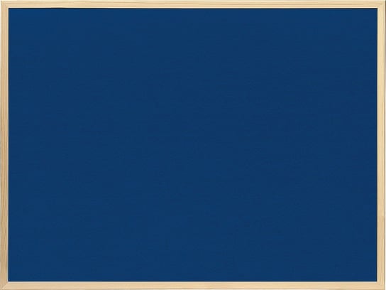 Niebieska tablica tekstylna na pinezki 45x30 cm w ramie drewnianej biurowa uniwersalna 2X3
