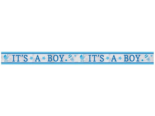 Niebieski baner na Baby Shower - 635 cm - 1 szt. Amscan