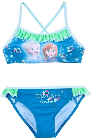 Niebieski strój kąpielowy Disney Frozen dla dziewczynki - 2 części Disney
