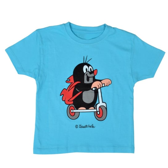 Niebieski t-shirt z Krecikiem koszulka oryginalna dla dzieci 2+ MUBrno