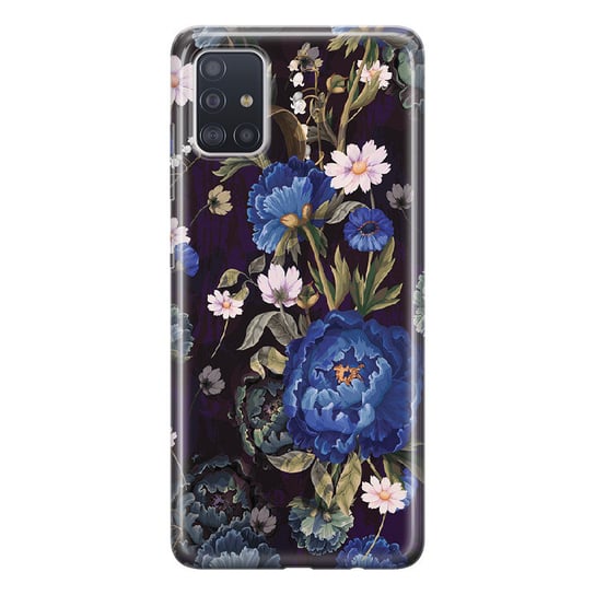 Niebieskie piwonie - Galaxy M31S Etui silikonowe z nadrukiem PieceofCase