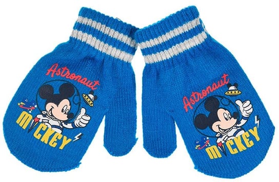 Niebieskie rękawiczki dla maluchów Disney Myszka Mickey - ubranka dla chłopca rozmiar uniwersalny Disney Baby