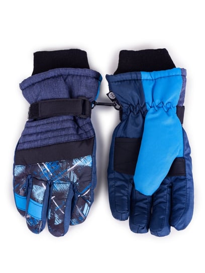 Niebieskie rękawiczki nieprzemakalne 5P JEANS r.110-170 YoClub