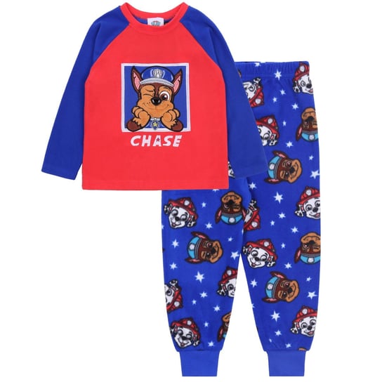 Niebiesko-czerwona, polarowa piżama chłopieca CHASE Psi Patrol 104 cm sarcia.eu
