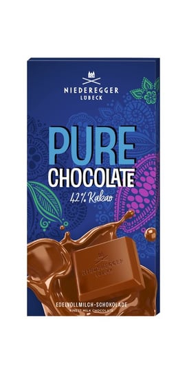NIEDEREGGER Lubeck Pure Chocolate czekolada pełnomleczna 42% 100g Lindt