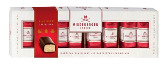 Niederegger Lübeck- Czekoladki Marcepan Klasyczne W Ciemnej Czekoladzie 200g Niederegger