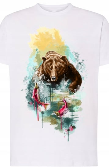 Niedźwiedź Piękny Modny T-Shirt Męski Rozm.M Inna marka