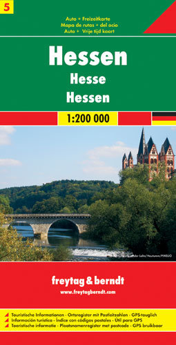 Niemcy. Część 5. Hessia. Mapa 1:200 000 Freytag & Berndt