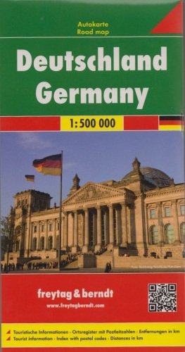 Niemcy. Mapa samochodowa 1:500 000 Opracowanie zbiorowe