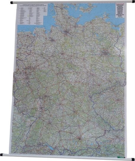 Niemcy. Mapa ścienna samochodowa 1:700 000 Freytag & Berndt