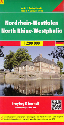 Niemcy. Nadrenia Północna-Westfalia. Mapa turystyczna 1:200 000 Freytag & Berndt