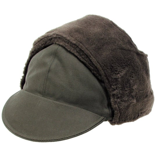 Niemiecka czapka zimowa wojskowa - oliwkowa używana 62 Inna marka