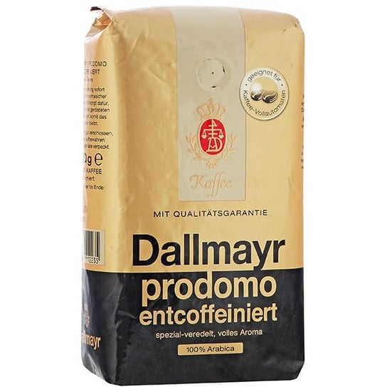 Niemiecka kawa ziarnista DALLMAYR, bezkofeinowa Prodomo Entcoffeiniert, 500 g Dallmayr