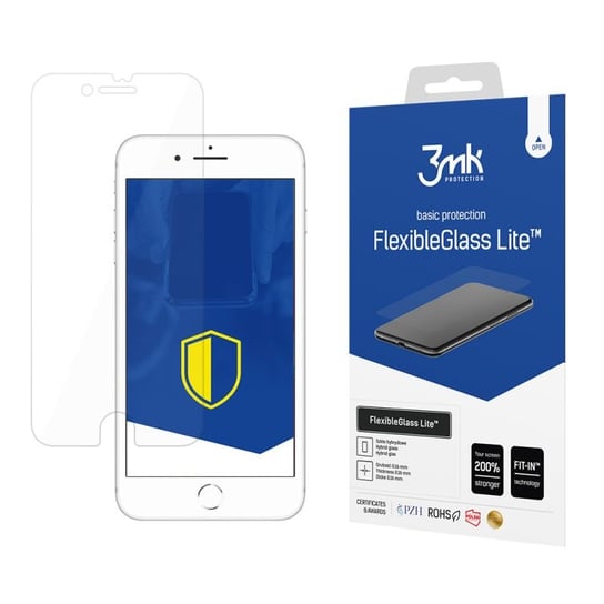 Niepękające szkło hybrydowe do Apple iPhone 8  - 3mk FlexibleGlass Lite 3MK