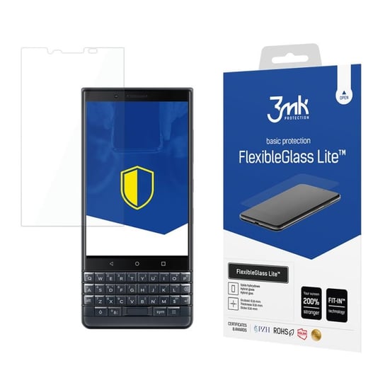 Niepękające szkło hybrydowe do BlackBerry Key2 LE  - 3mk FlexibleGlass Lite 3MK