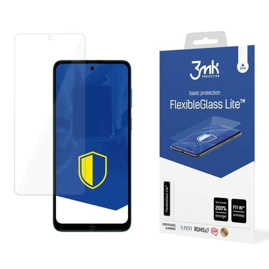 Niepękające szkło hybrydowe do Motorola Moto E22s  - 3mk FlexibleGlass Lite 3MK