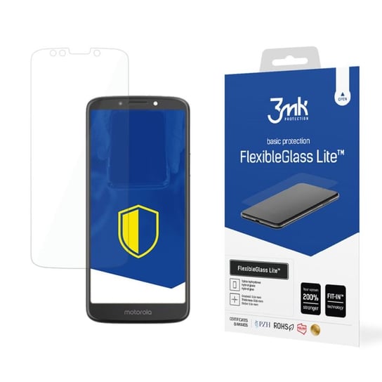 Niepękające szkło hybrydowe do Motorola Moto E5 Plus  - 3mk FlexibleGlass Lite 3MK