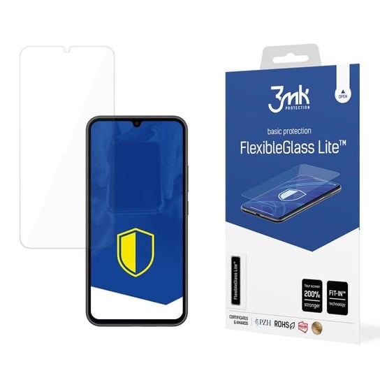 Niepękające szkło hybrydowe do Samsung Galaxy A34 5G  - 3mk FlexibleGlass Lite 3MK