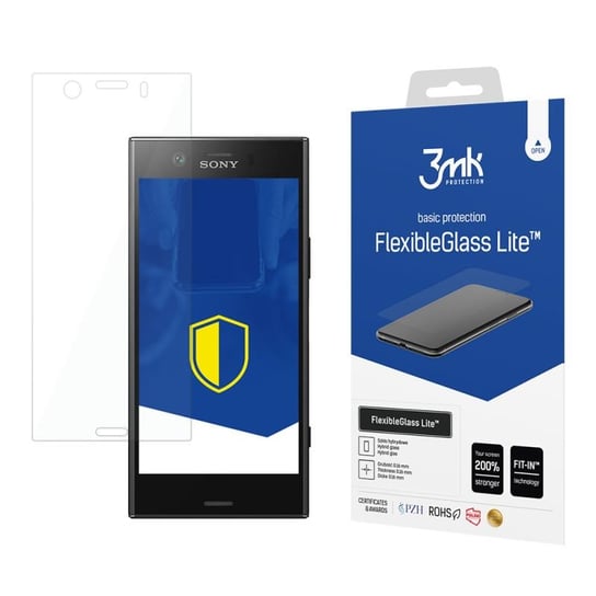Niepękające szkło hybrydowe do Sony Xperia XZ1 Compact  - 3mk FlexibleGlass Lite 3MK
