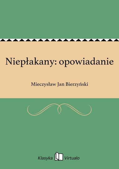 Niepłakany: opowiadanie Bierzyński Mieczysław Jan