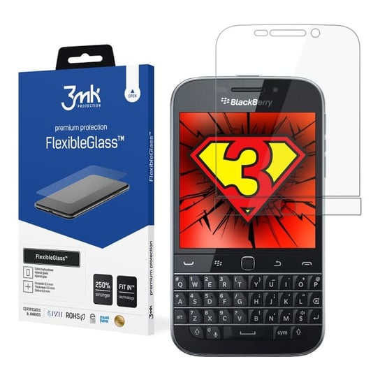 Nietłukące szkło hybrydowe do BlackBerry Classic Q20  - 3mk FlexibleGlass 3MK