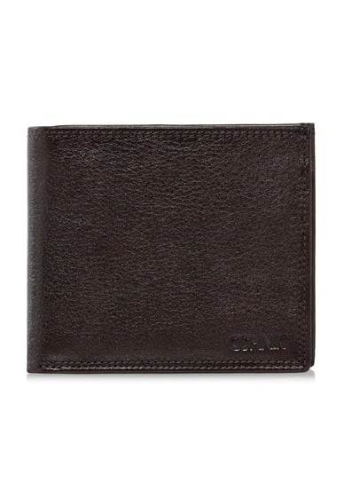 Niezapinany brązowy skórzany portfel męski PORMS-0551-89 OCHNIK